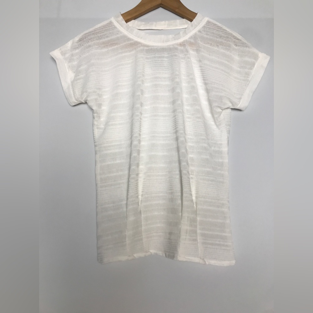 White Semi sheer top - Picture 1 of 8